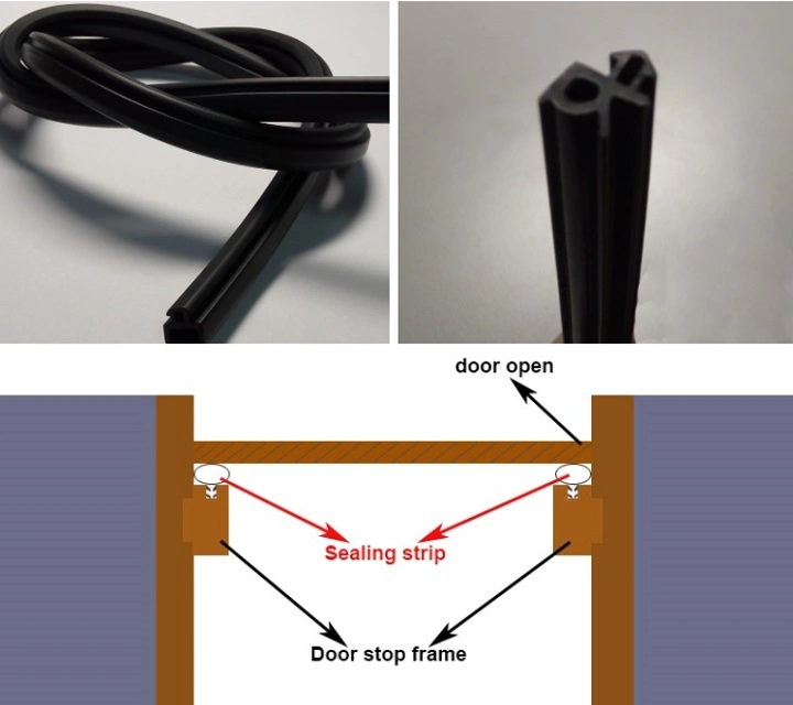 Customized Profile Label Holder Rubber Magnetic Strip