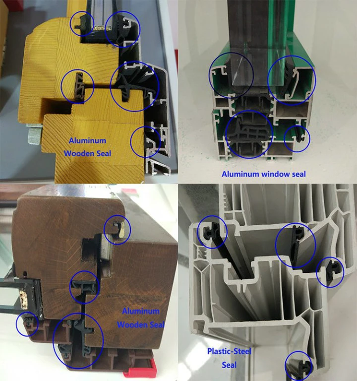 Co-Extruded TPE or TPV and PP Window and Door Rubber Sealing Strip